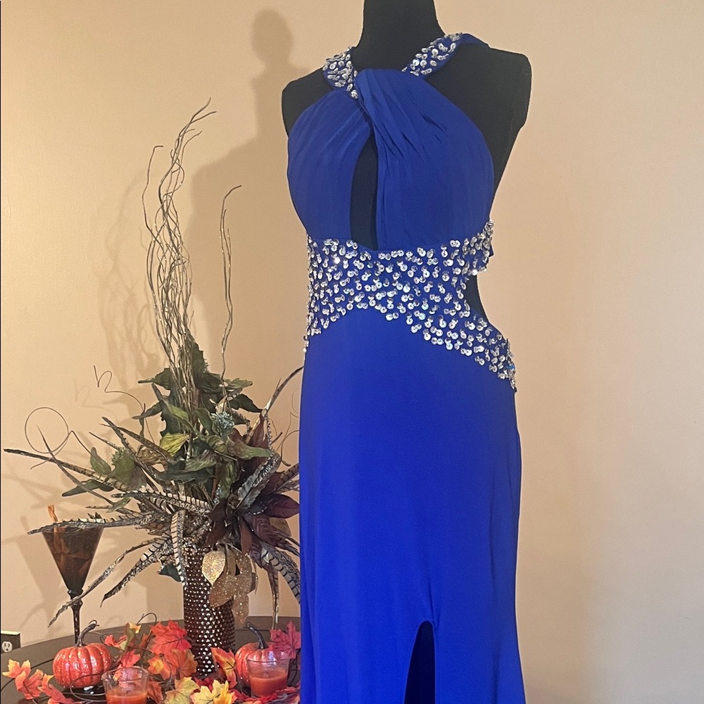 Elegant Blue Evening Dress